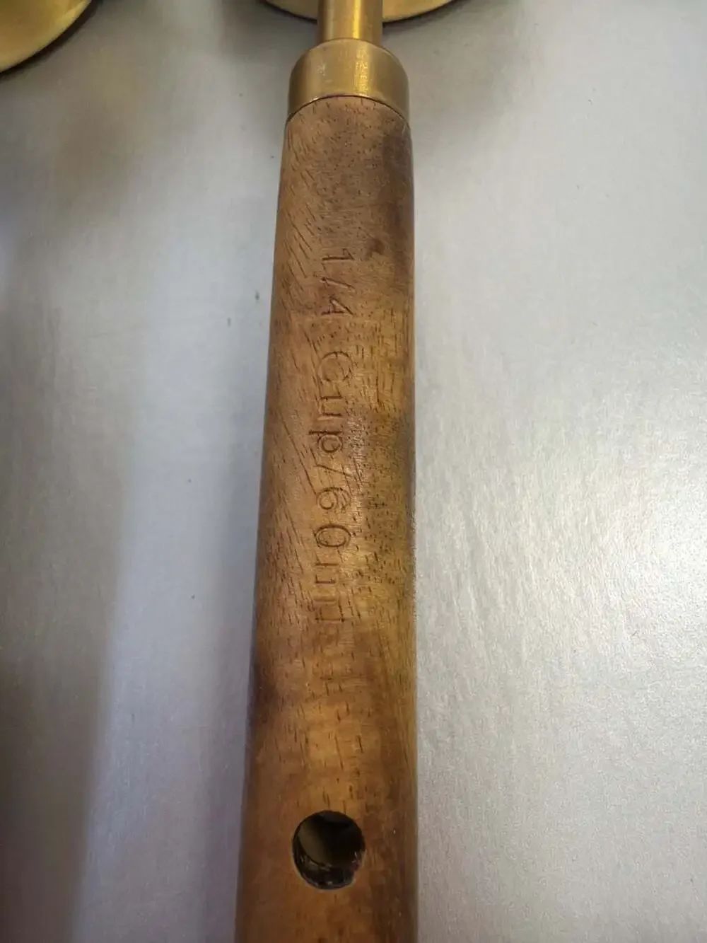 Hearth & Hand with Magnolia Gold Measuring Cup Set with Acacia Wood Handles
